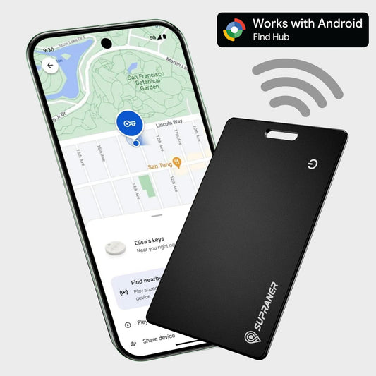 Tarjeta de rastreo Ultra-fina y recargable para Google Android Find Hub
