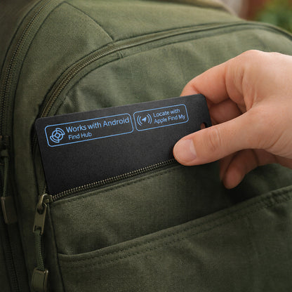 Ultra-Thin Rechargeable Tracking Card for Apple iOS & Android